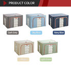 Tampas de 1.4KG Grey Fabric Storage Boxes With, escaninho de armazenamento inodoro do cubo da tela de Sonsill