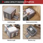 Tampas de 1.4KG Grey Fabric Storage Boxes With, escaninho de armazenamento inodoro do cubo da tela de Sonsill