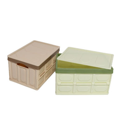 qualidade  Multiscene Collapsible Storage Bins With Lid , Silk Road Enterprise Durable Foldable Plastic Bins fábrica