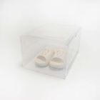 caixa de sapatos transparente engrossado magnético, escaninho empilhável da sapata do estar aberto lateral