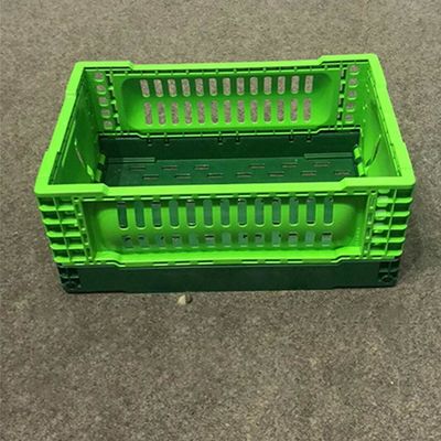 Mesh Type 5 litros de caixa de dobramento plástica empilhável para os frutos MultiFunction