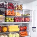 Plástico de salvaguarda livre do espaço de Bins BPA do organizador do refrigerador da cozinha