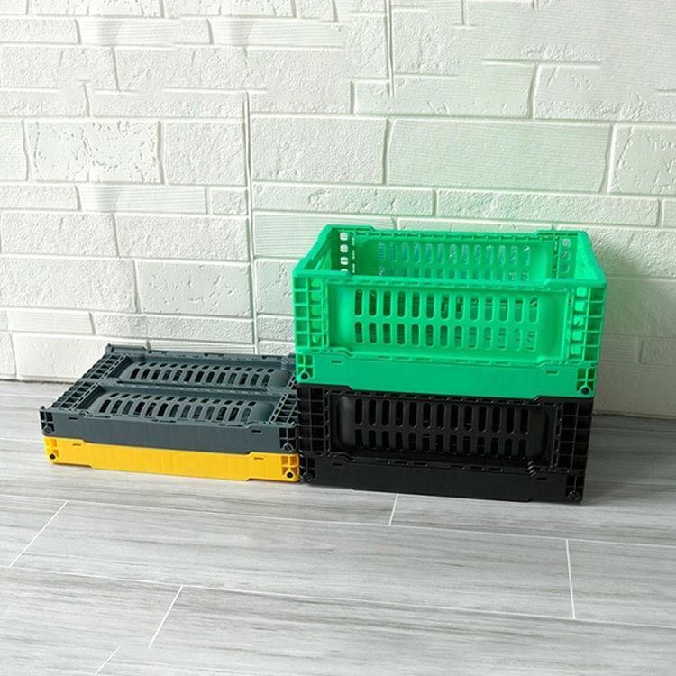 Mesh Type 5 litros de caixa de dobramento plástica empilhável para os frutos MultiFunction