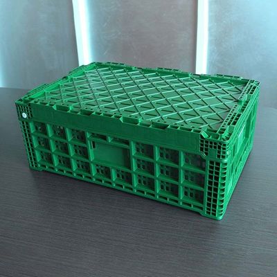 Qualidade Caixa plástica verde 600x400x220cm do armazenamento para o vegetal de fruto fábrica